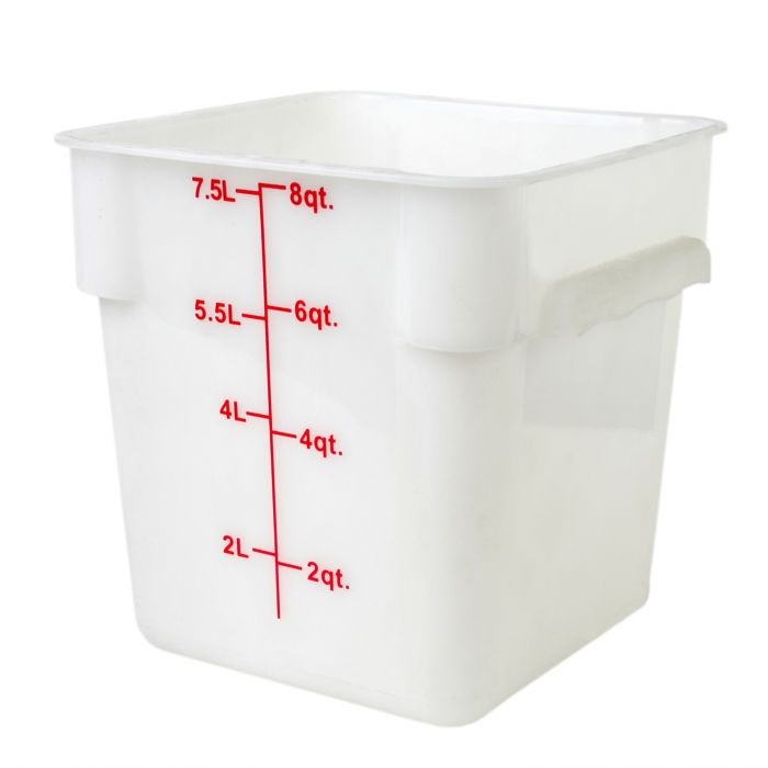 Thunder Group PLSFT008PP Polypropylene Square Food Storage Container 7.6Ltr