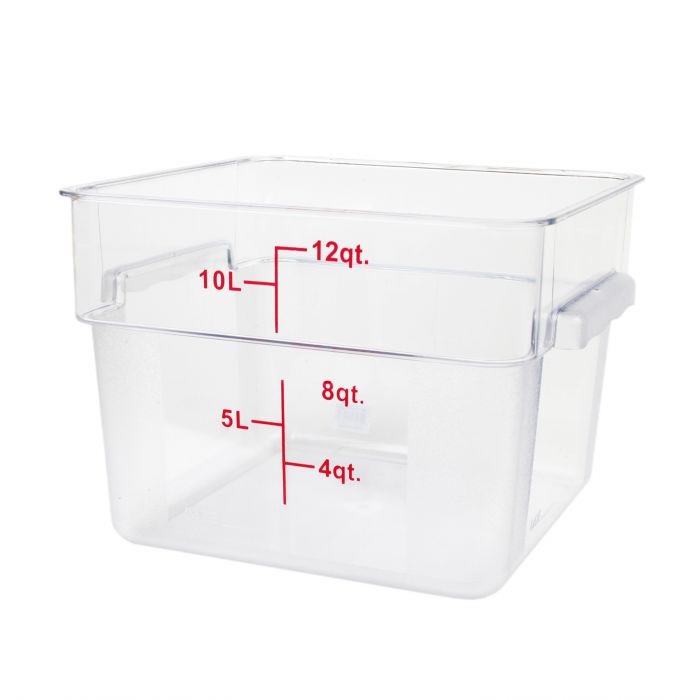 Thunder Group PLSFT012PC Polycarbonate Square Food Storage Container 11.4Ltr