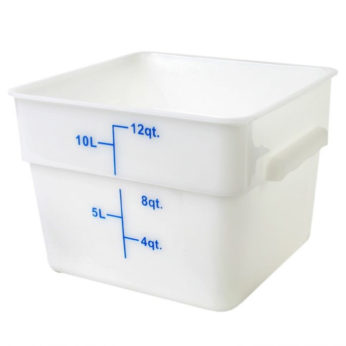 Thunder Group PLSFT012PP Polypropylene Square Food Storage Container 11.4Ltr