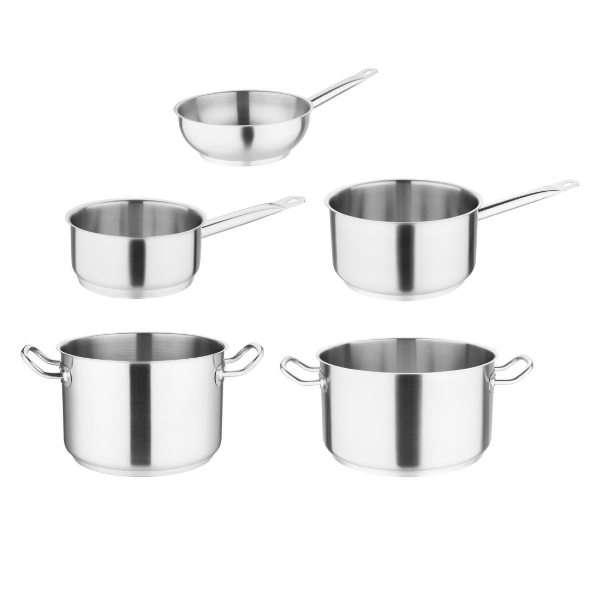 Vogue S121 Casserole, Stew and Saut Pan Set (Pack of 5)