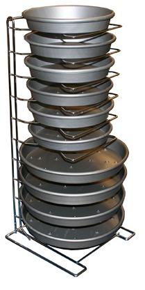 Pizza Stacking Racks - ST.RACK.15.CHR