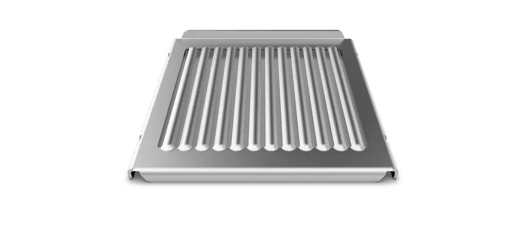 Unox Speed.Plate Ribbed for Speed.Compact, Aluminium - TG146