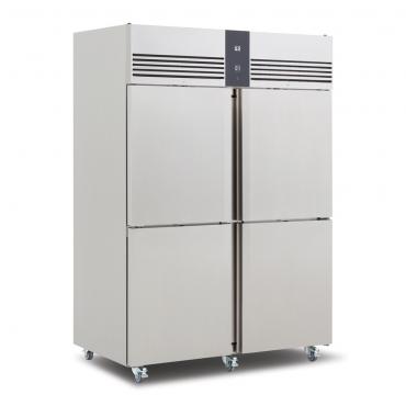 Foster EP1440L4 10-208 EcoPro G2 1350 Litre Upright Half Door Freezer Cabinet - Stainless Steel Interior & Exterior