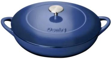 Cobalt 30cm Shallow Cast Iron Casserole 193017185