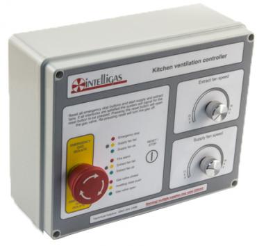Intelligas KVM-CS Kitchen Ventilation Controller - Includes Two Built-In Fan Speed Controllers