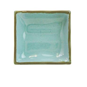 Thunder Group 2404SS Seaside Wavy Rectangular Melamine Sauce Dish 85ml (12 Pack)