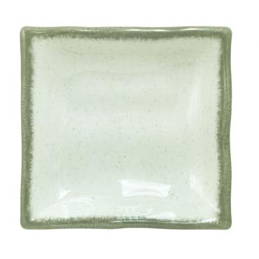 Thunder Group 2404SS Victoria Wavy Rectangular Melamine Sauce Dish 85ml (12 Pack)