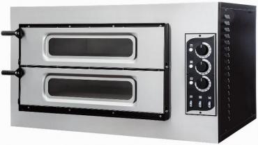 Prisma Food 2/50 Twin Deck Electric Pizza Oven - 2 x 12