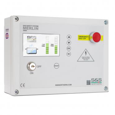 Merlin 3000S - Demand Controlled Kitchen Ventilation System - Accepts Current & Air Pressure Sensors - Proving System & Gas Detectors