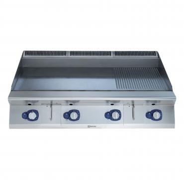 Electrolux Professional 900XP 1200mm Smooth & Ribbed Topped Chrome Gas Griddle - 391407