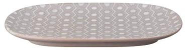 Impression Pink Hexagon Medium Oblong Platter 439012689