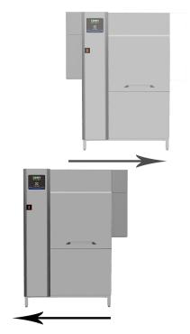 Electrolux Professional Green & Clean Zero-Lime Dual Rinse Rack Type Dishwasher - 150R/H