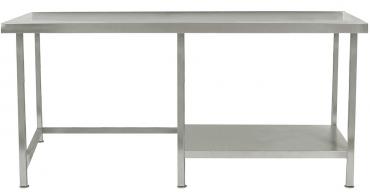 Parry 600mm Deep Tables With Half Undershelf - Fully Welded - AISI 304 Grade S/S