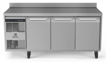 Electrolux Professional Ecostore HP Premium 3 Door Refridgerated Prep Counter with Splashback - 710113