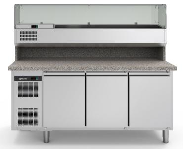 Electrolux Professional Refrigerated Pizza Prep Counter with Show Case - 725190