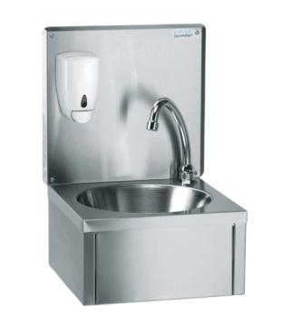 Tournus Equipment 806 333 S/Steel HandWash Basin with Upstand & Soap Dispenser  