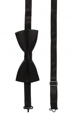 A783 Straight Bow Tie Black