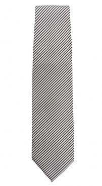 Chef Works A886 Tie Silver and Black Fine Stripe.
