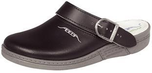 Abeba Leather Clog Black - A898