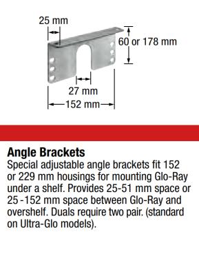 Hatco -  ADJANGLE Adjustable Angle Brackets for GRAH GRAHL Glo-Ray Infrared Heaters