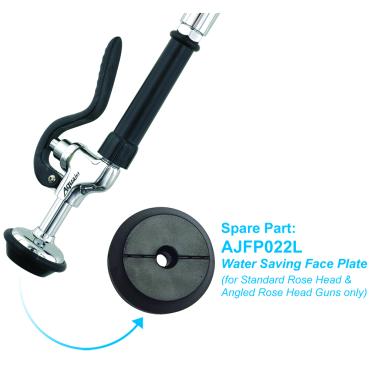 Mechline AquaJet Pre-Rinse Spray Arm Water Saving Face Plate - AJFP022L