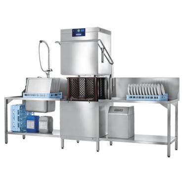 Hobart PROFI AMXXLW-10B Commercial Passthrough Dishwasher 70 Racks/Hour - With Extra Large Chamber - Drain Pump