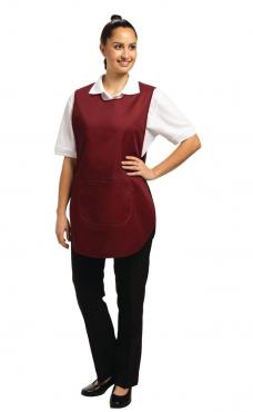 B045 Tabard with Pocket Burgundy