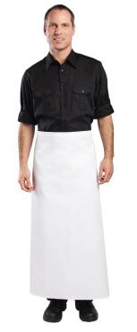 Long Bistro Apron White