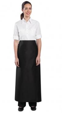 Whites Long Bistro Unisex Apron Black.