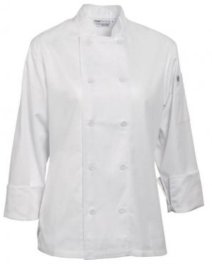 Chef Works B138 Marbella Womens Executive Chefs Jacket White