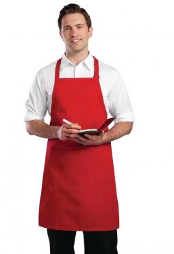 Chef Works B196 Bib Apron Red 