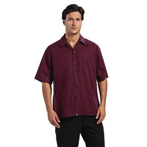 Chef Works Cool Vent Chef Shirt Merlot - B312-L Large