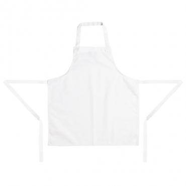 Whites B356 Childrens Unisex Bib Apron White.