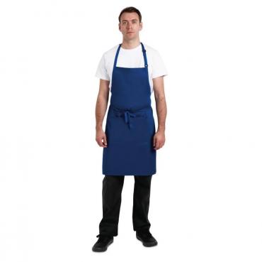 Chef Works B679 Butchers Bib Apron Royal Blue