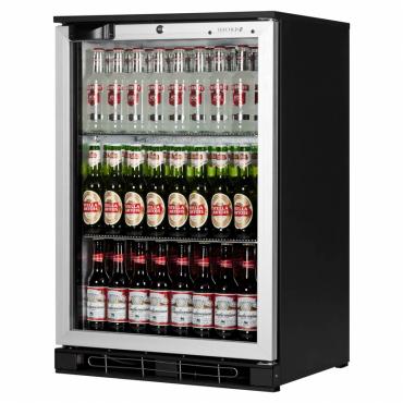 Tefcold BA10H AL Silver Door Trim Single Hinged Bottle Cooler