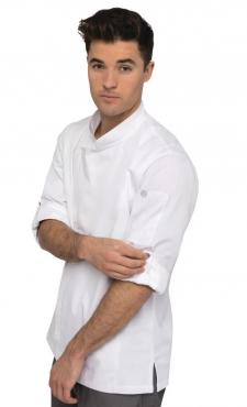 Chef Works BB264 Urban Hartford Lightweight Zipper Chefs Jacket White. 