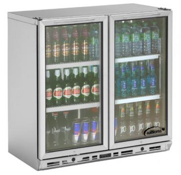 Williams BC2-BS/ BC2-SS Double Door Hinged Bottle Cooler With LED Lighting