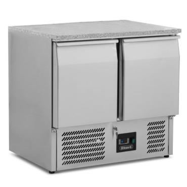 Blizzard BCC2-GR-TOP Commercial 2 Door Compact Refrigerated Prep Counter With Granite Worktop