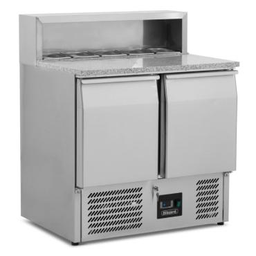 Blizzard BCC2PREPGRANITE Commercial Compact Gastronorm Pizza Prep Counter