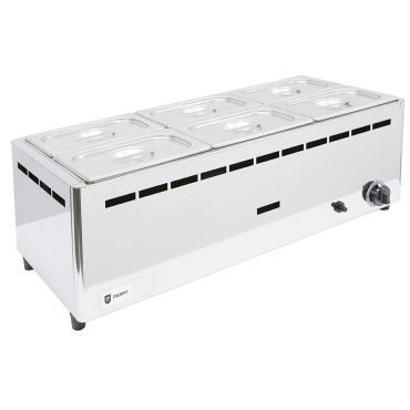 Parry BMF6C/G LPG 6 Pot Wet Bain Marie 2.7kW