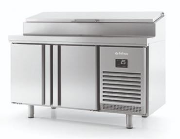 Infrico BMPP1500EN Commercial 2 Door Refrigerated Prep Counter With Raised Collar