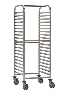 Bourgeat P062 Double Gastronorm Racking Trolley 20 Shelves.