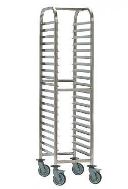 Bourgeat P072 Full Gastronorm Racking Trolley 15 Shelves. 