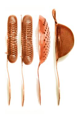 Bonzer Heritage Copper Plated Strainer Set