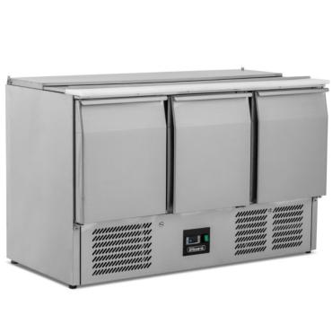 Blizzard BSP3 3 DR Compact GN Saladette Counter with Cutting Board - 368L
