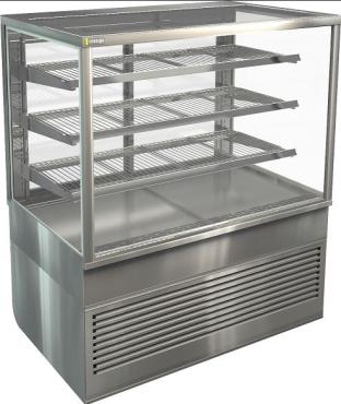 Cossiga Refrigerated Freestanding Solid Front Glass With Rear Sliding Doors BTGRF15