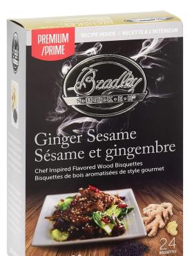 Bradley Smoker BTGS48 Ginger Sesame Premium Bisquette - 48 Pack