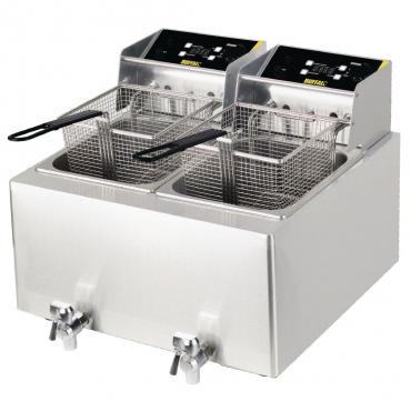 Buffalo GH125 Double Tank Countertop Fryer 2x8 Litre