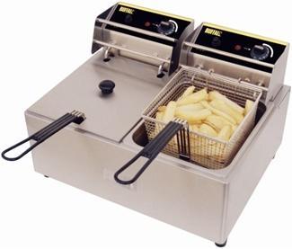 Buffalo L495 Twin Tank Electric Countertop Fryer