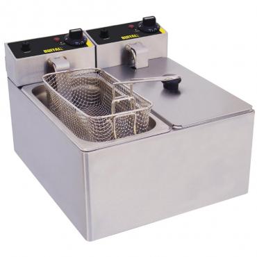 Buffalo P107 Twin Tank Electric Fryer - 2x3Ltr